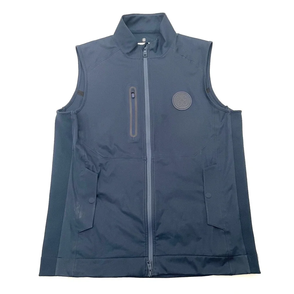 G/FORE Twilight Weather Resistant Slim Fit Repeller Vest Men's XL Navy Blue Golf